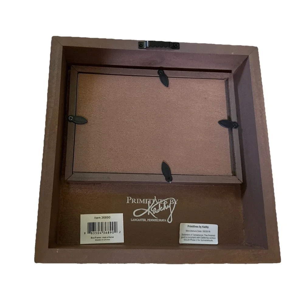 Primitives by Kathy Box Photo Frame All You Need Is Love And A Horse 4 X 6 NWT